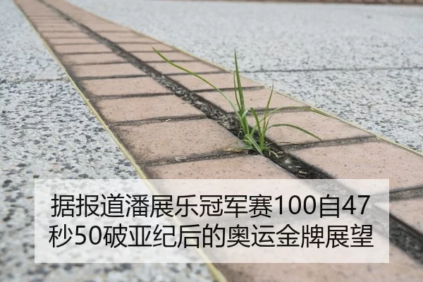 据报道潘展乐冠军赛100自47秒50破亚纪后的奥运金牌展望